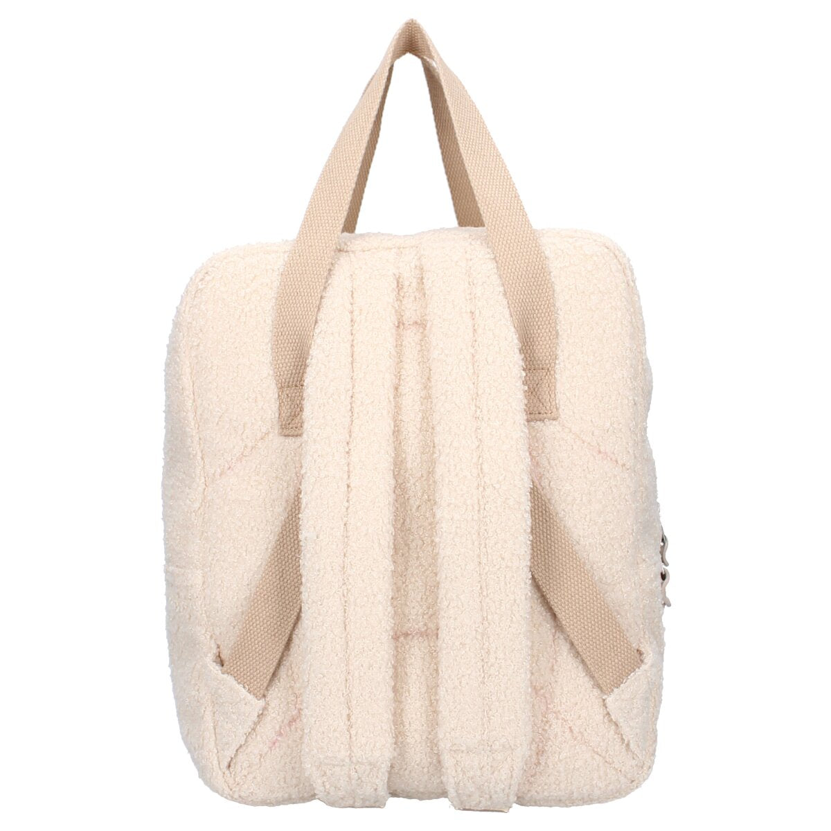 Kidzroom Rucksack – Teddystoff Kinderrucksack mit Fronttasche
