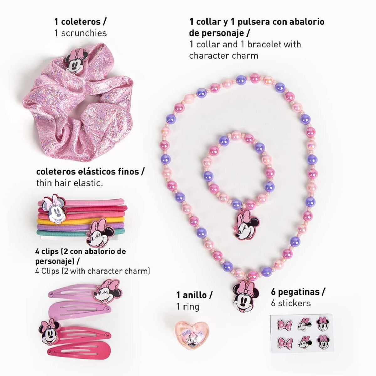 Disney Minnie Mouse Haar-Accessoire-Set – Süße Haarschmuck-Highlights für Kinder
