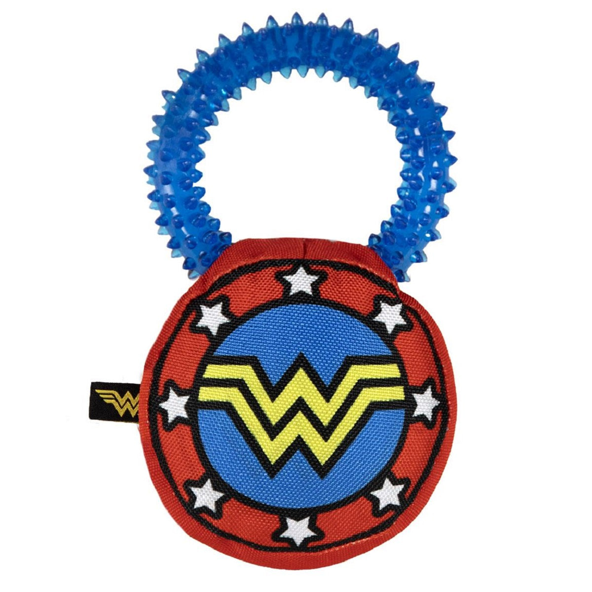 Wonder Woman Hundespielzeug – Beißring mit Quietscher & Zahnfleischmassage