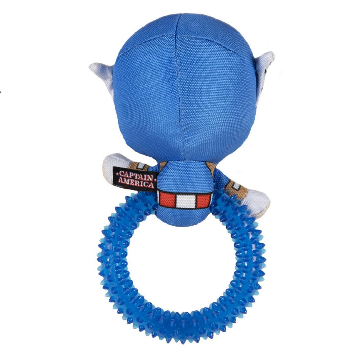 Captain America Hundespielzeug – Robuster Beißring mit Quietscher