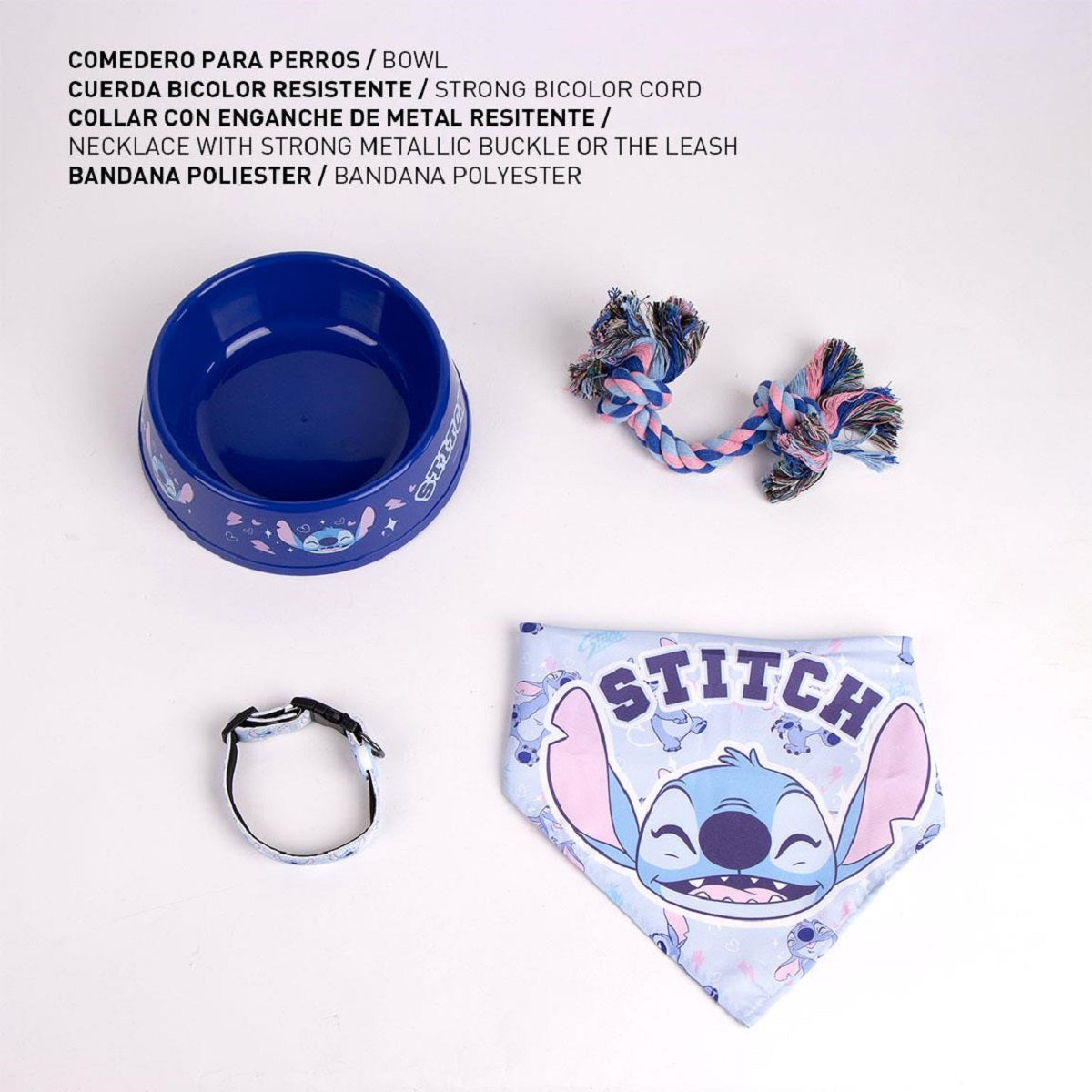 Lilo & Stitch Hunde-Willkommensset – 4-teilig mit Napf, Halsband & Zubehör