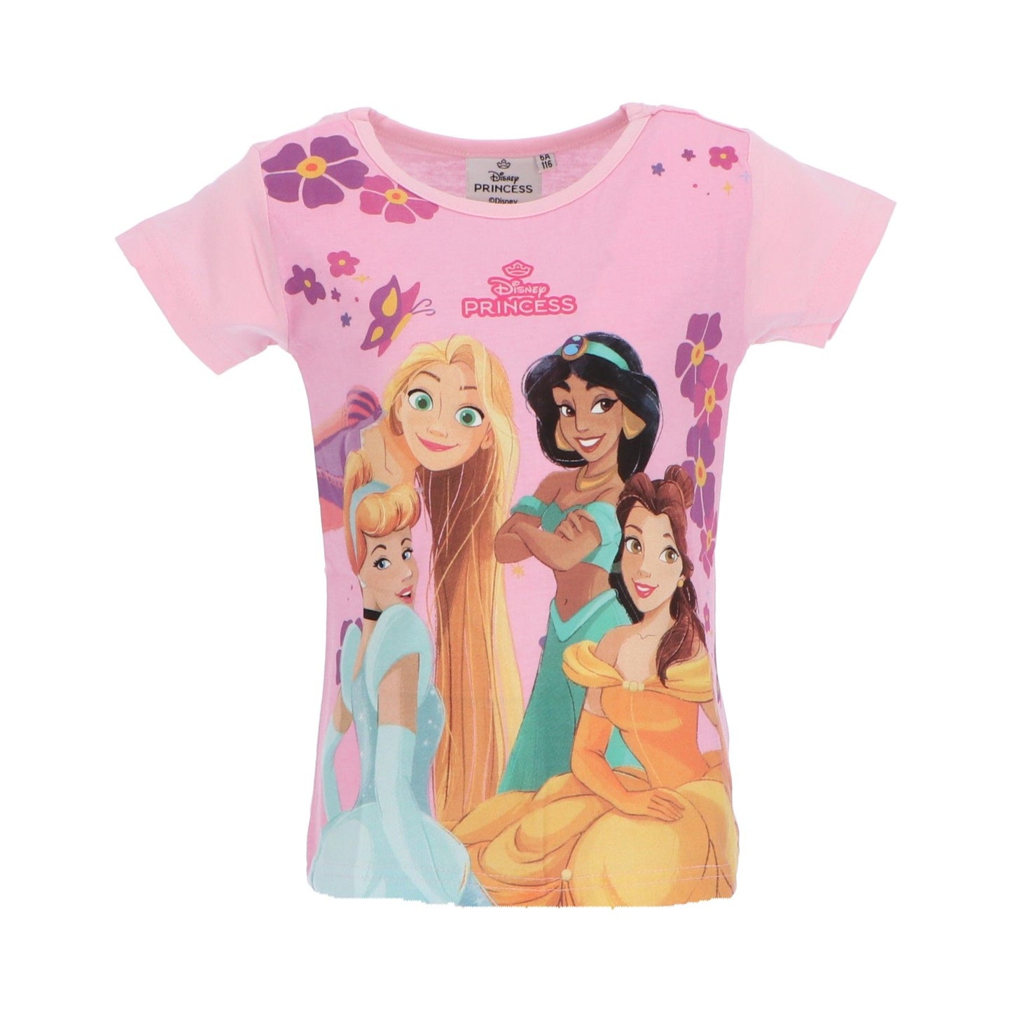 Disney Princess T-Shirt für Kinder mit Print aus Baumwolle kurzarm