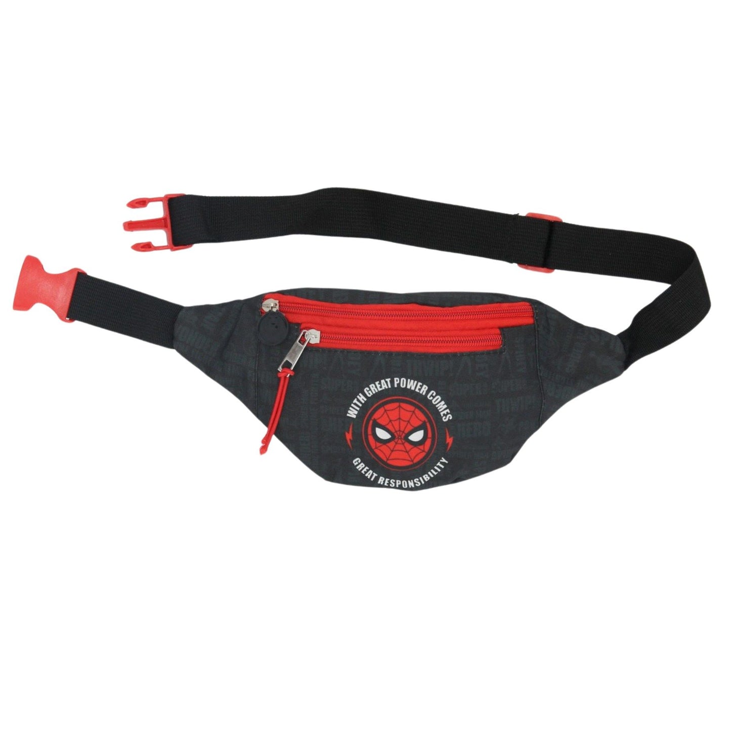 Spiderman Hüfttasche für Kinder – Gürteltasche 12x23x9 cm mit Reißverschluss