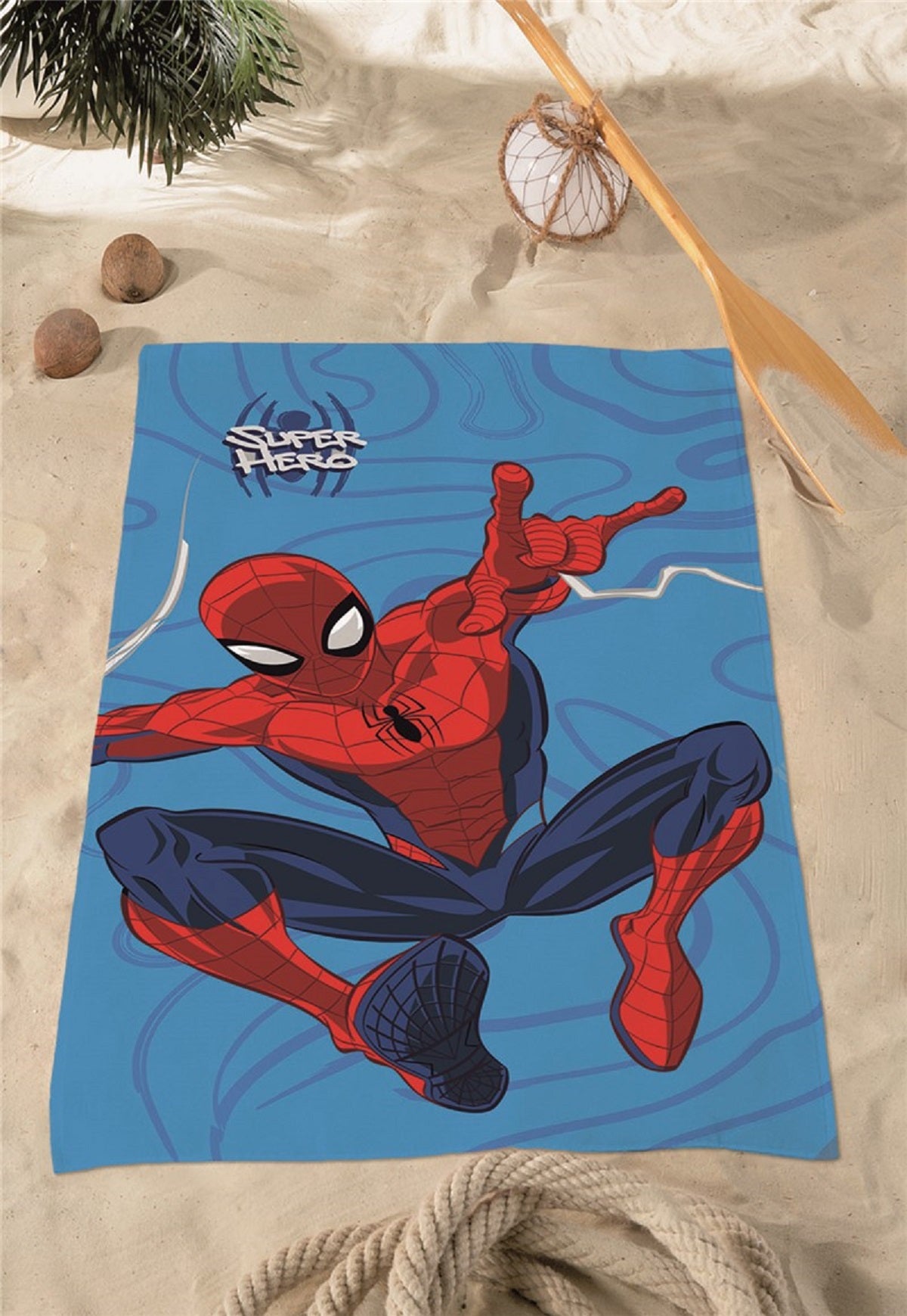 Spiderman Baumwollhandtuch Badehandtuch Strandtuch 70x140 cm aus Baumwolle