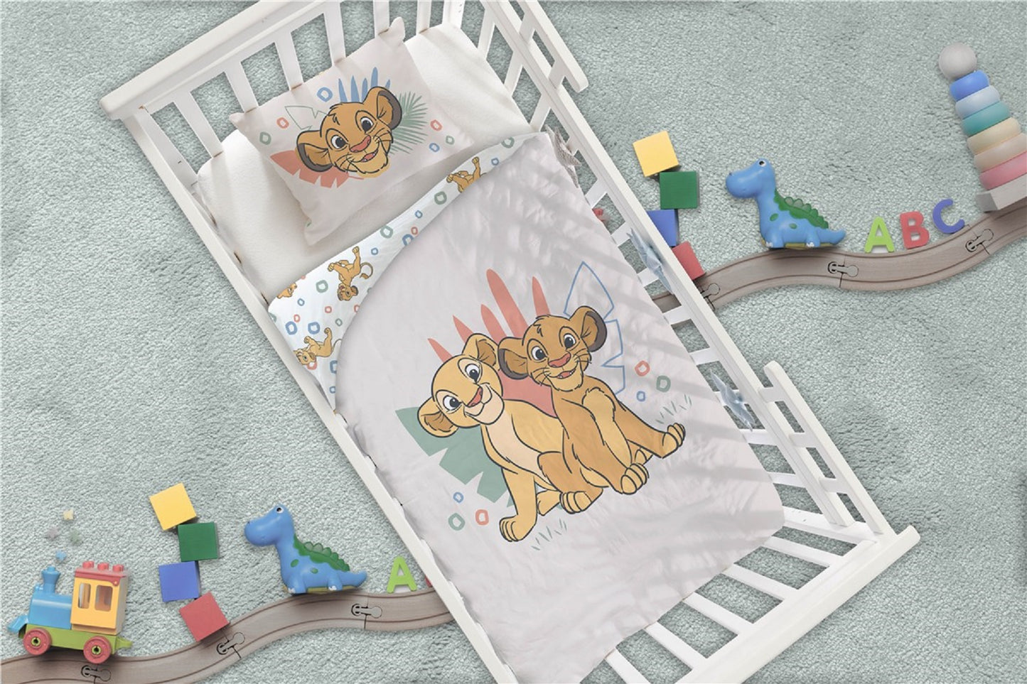 Der König der Löwen Bettwäsche-Set – 1x Deckenbezug 100x140 & 1x Kissenbezug 40x60 cm für Kinder