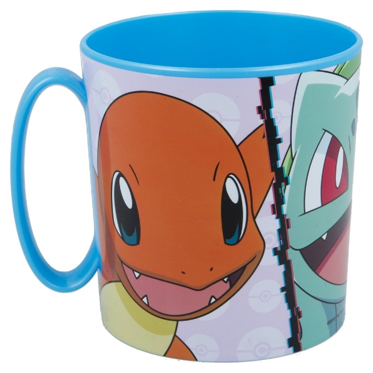Pokemon Becher Mikrowellengeeigneter Kunststoffbecher 390 ml – Motivbecher für Kinder