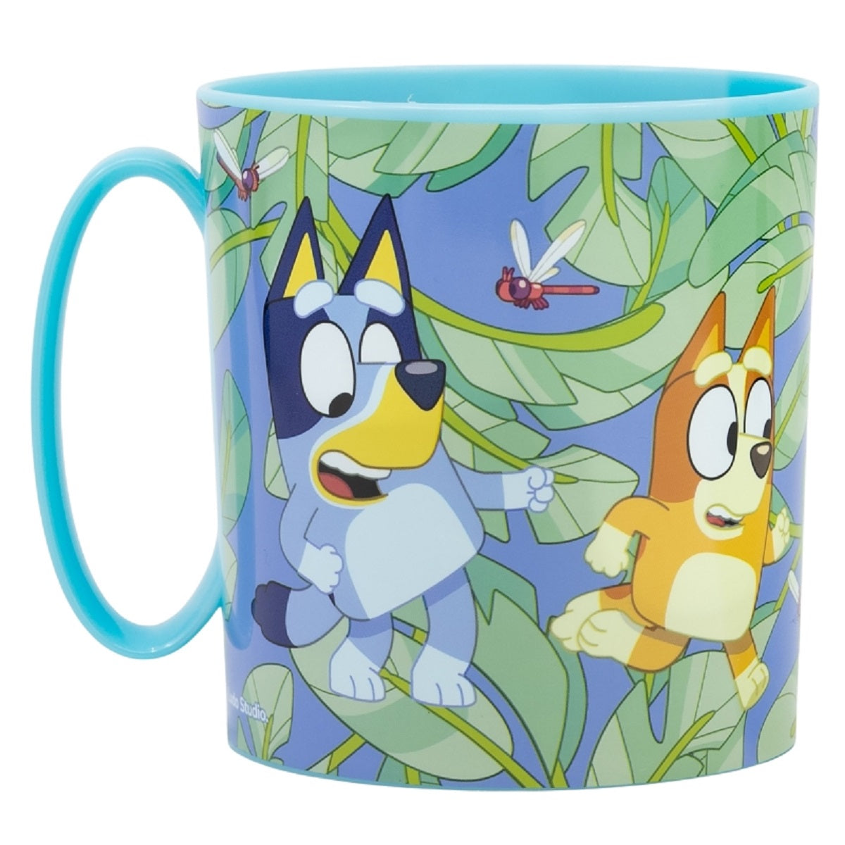 Bluey Becher Mikrowellengeeigneter Kunststoffbecher 390 ml – Motivbecher für Kinder