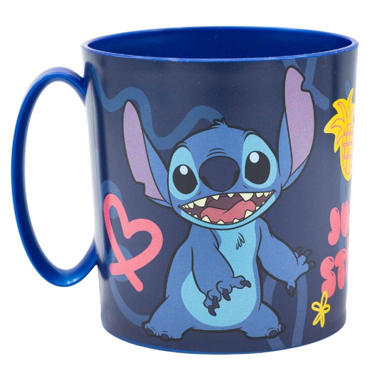 Lilo & Stitch Becher Mikrowellengeeigneter Kunststoffbecher 390 ml – Motivbecher für Kinder