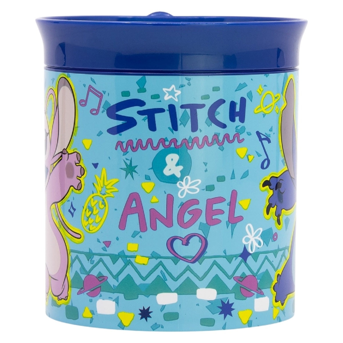 Lilo & Stitch Becher Mikrowellengeeigneter Kunststoffbecher 400 ml – Motivbecher für Kinder