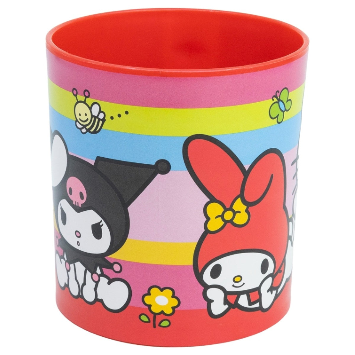 Hello Kitty Becher Mikrowellengeeigneter Kunststoffbecher 390 ml – Motivbecher für Kinder