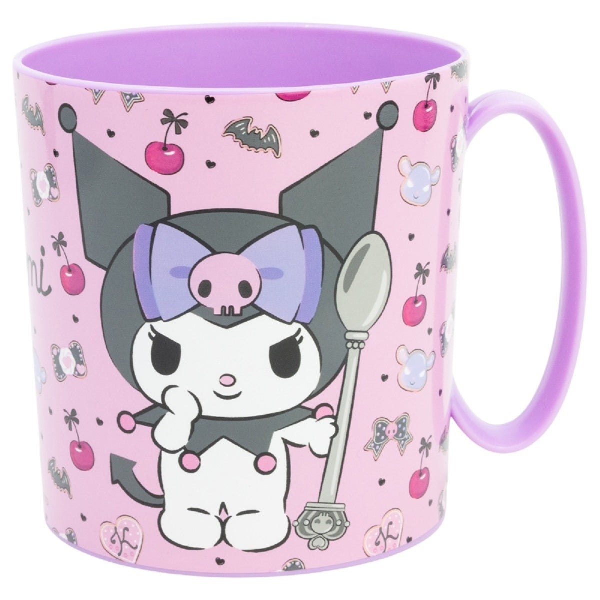 Hello Kitty Becher Mikrowellengeeigneter Kunststoffbecher 390 ml – Motivbecher für Kinder