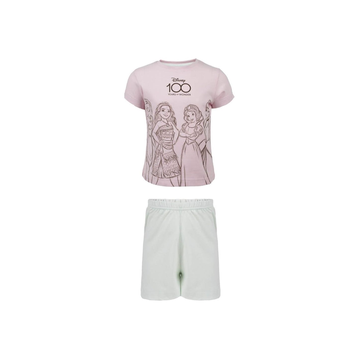 Disney Shortama aus Baumwolle Pyjama – Kurzer Schlafanzug für Kinder