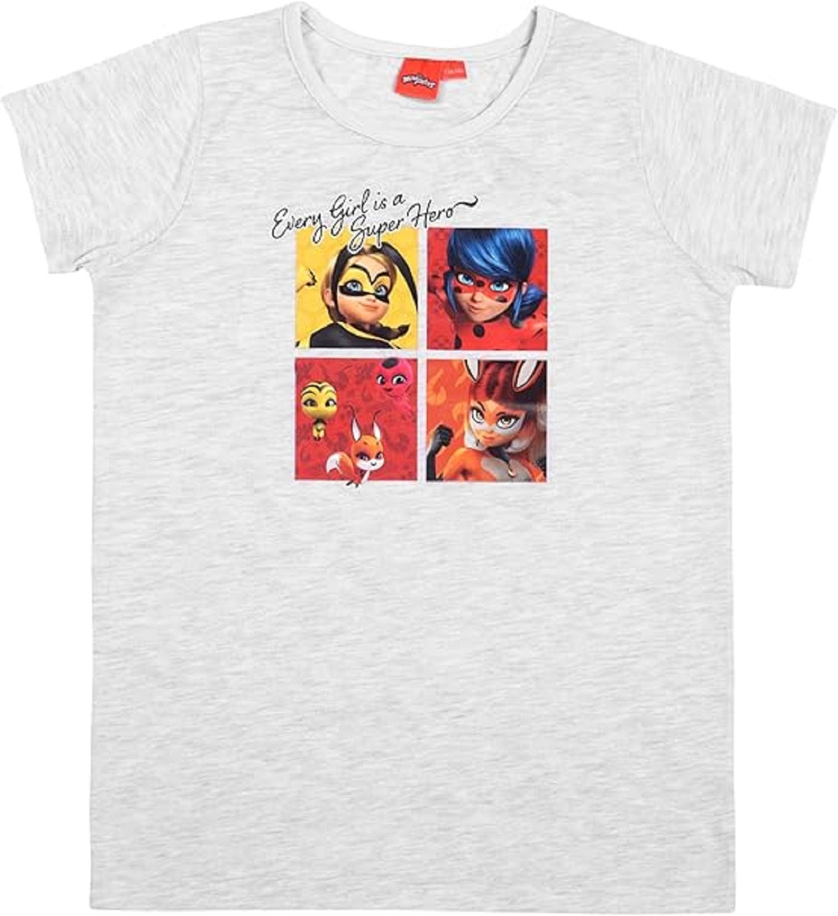 Miraculous Ladybug Schlafanzug – Baumwolle Pyjama mit Kurzarm Shirt und Shorts