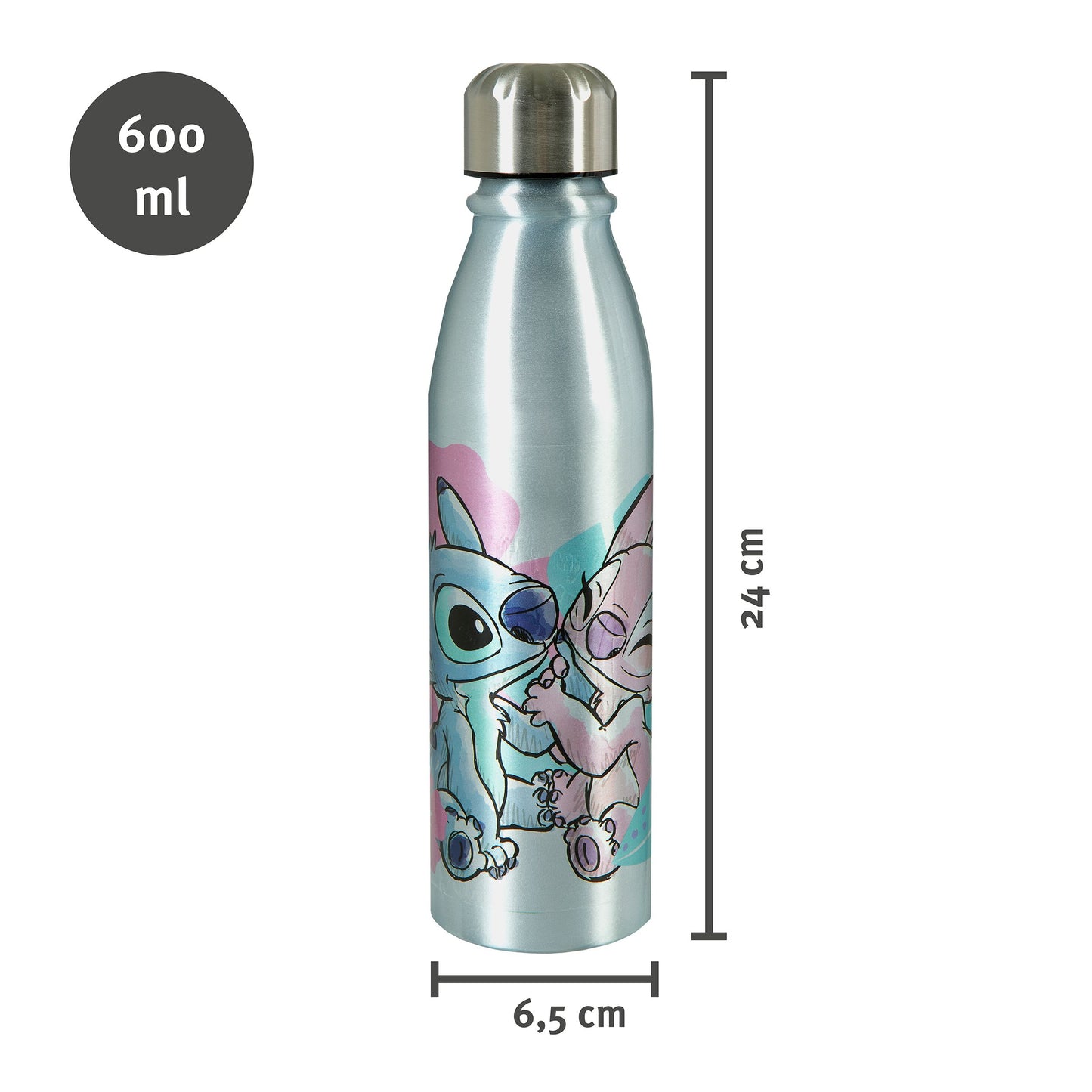 Lilo & Stitch Wasserflasche Aluminium Trinkflasche für Kinder 600 ml