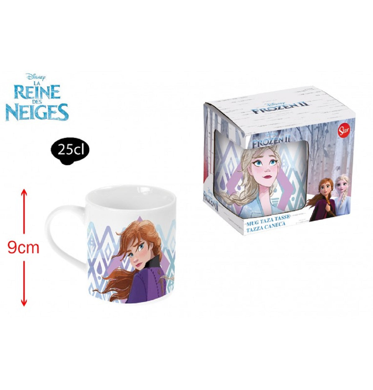 Frozen Kinder Tasse – Hochwertige 250 ml Keramiktasse in Geschenkbox