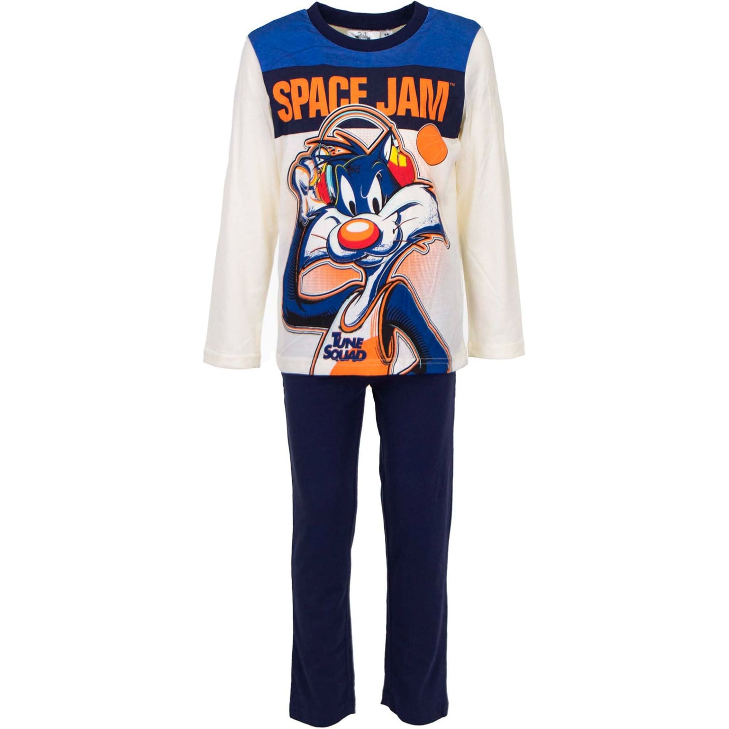 Space Jam Schlafoutfit Schlafanzug aus Baumwolle Pyjama-Set für Kinder