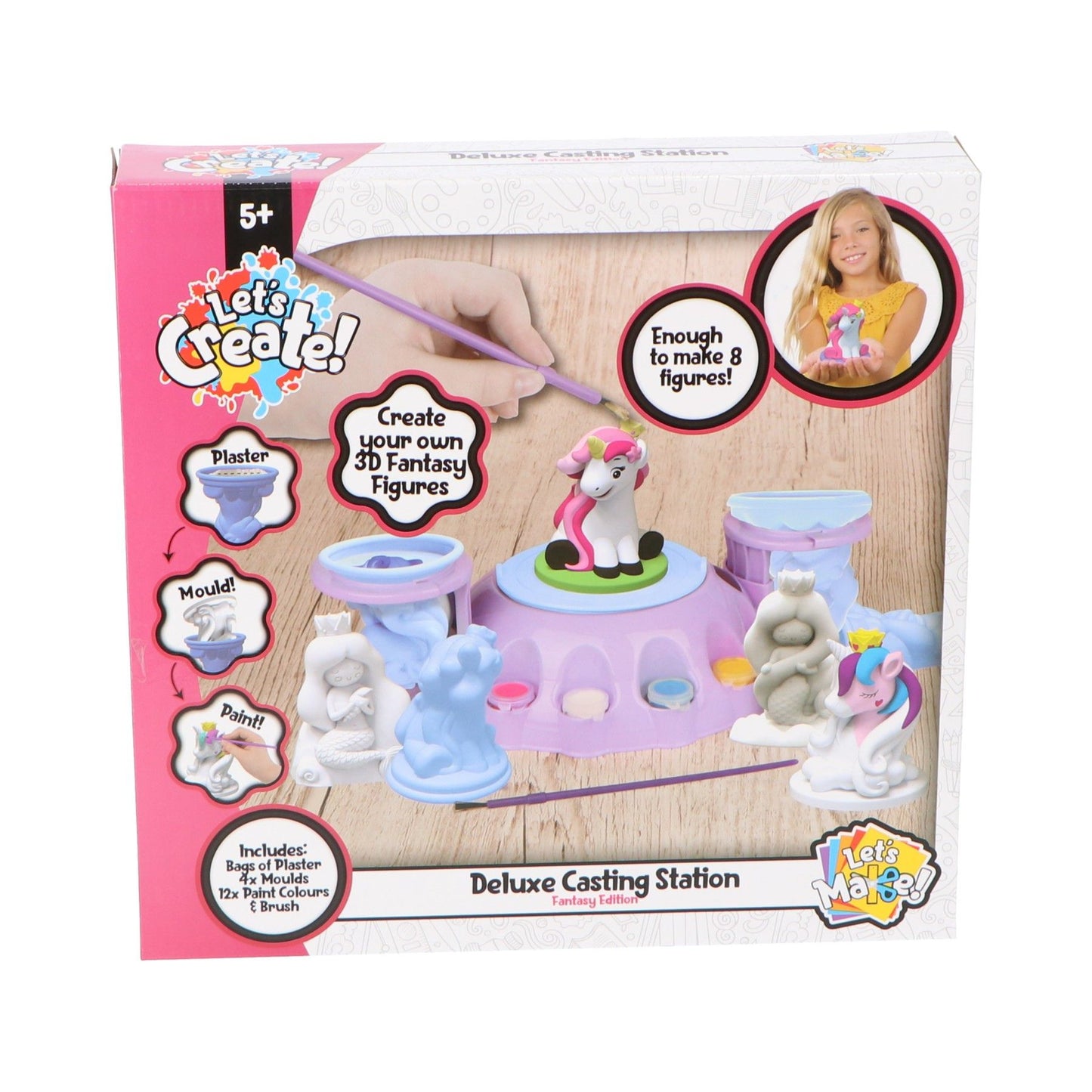 Deluxe-Gießstation Hobbyset Kreatives Spielzeug Gips Gießen für Kinder