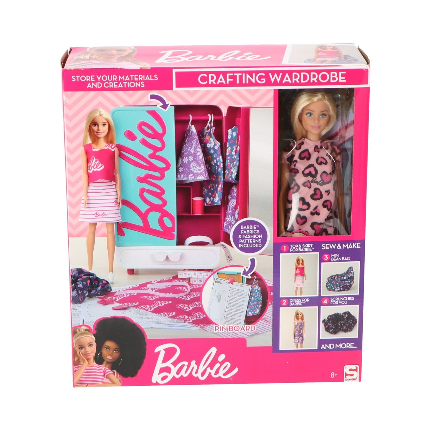 Barbie Kleiderschrank-Set mit Barbie-Puppe – Traumhafte Modewelt für Kinder