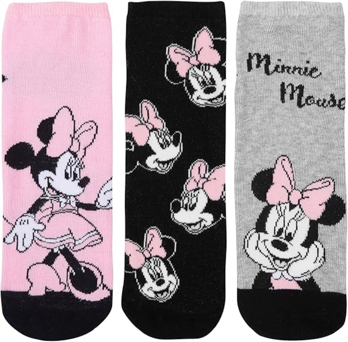 Disney Minnie Mouse Sneaker Socken für Damen 3er Pack – Komfort und Stil