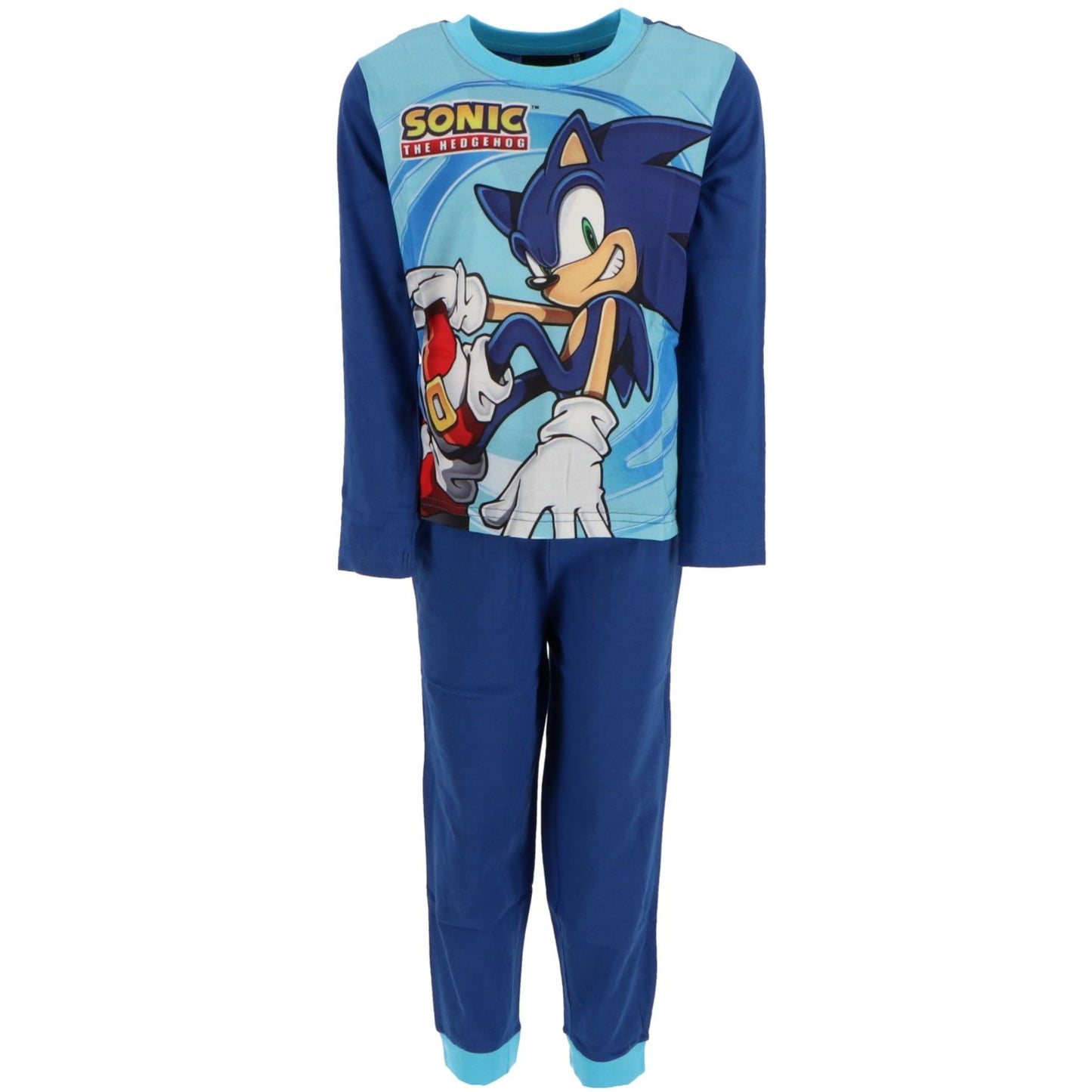 Sonic der Hedgehog Baumwoll-Pyjama – Bequemer Schlafanzug und Nachtwäsche für Kinder