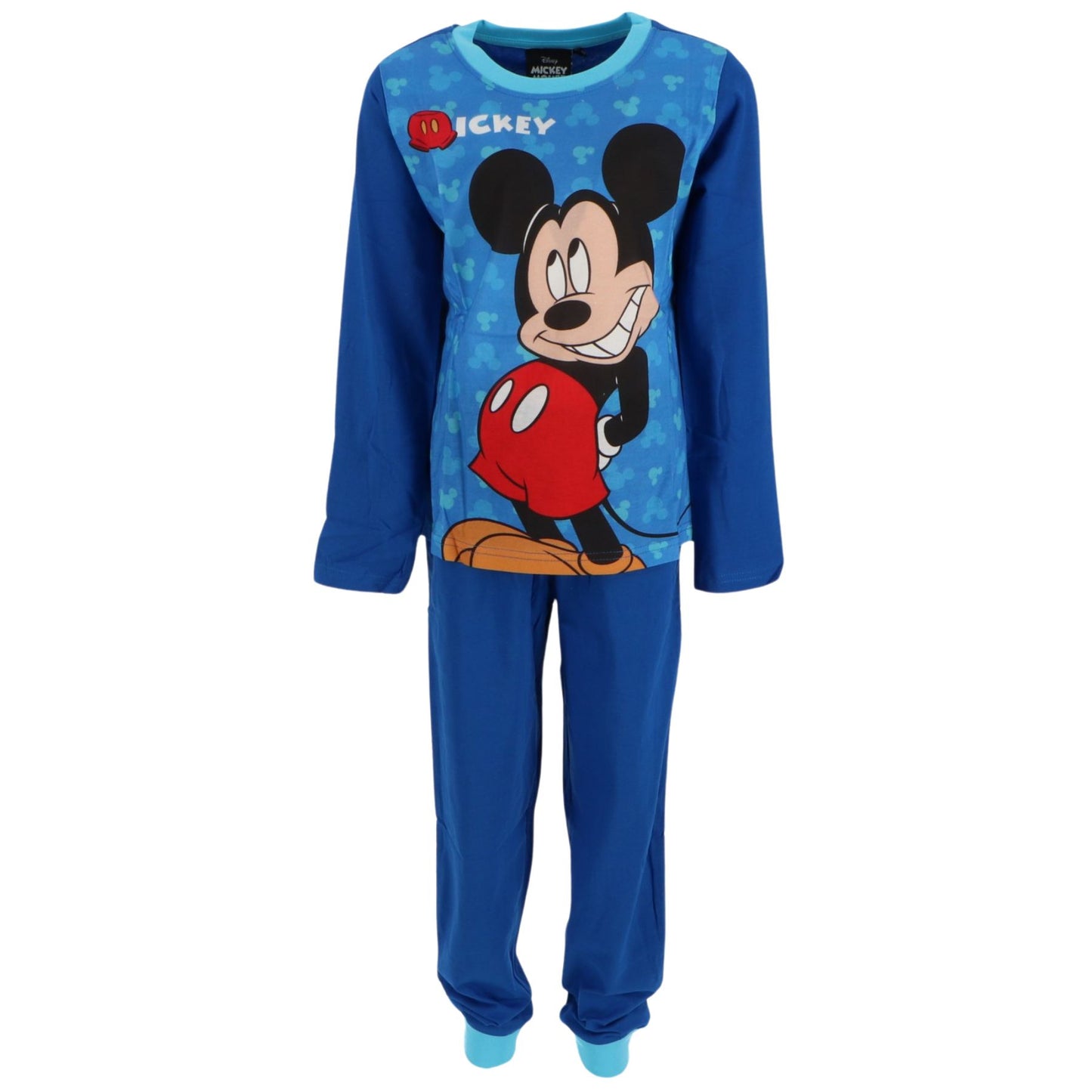 Disney Micky Maus Pyjama Schlafanzug aus weicher Baumwolle Nachtwäsche für Kinder