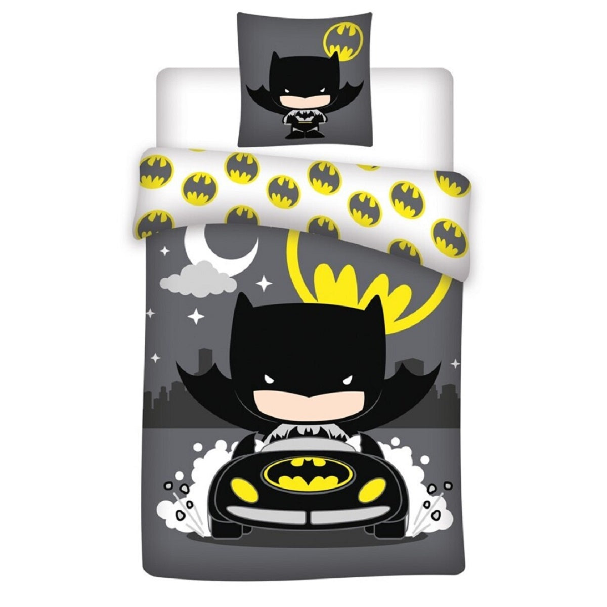DC Batman Bio-Bettwäsche 140x200 cm Hochwertig, weich & hautfreundlich