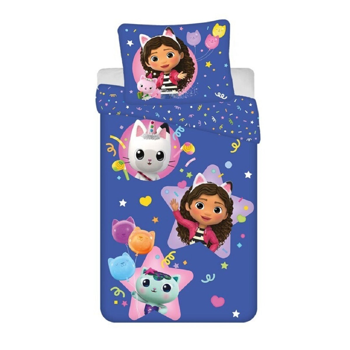 Gabby’s Dollhouse Bettwäsche-Set Polyester Decke & Kissenbezug 140x200 + 65x65 cm