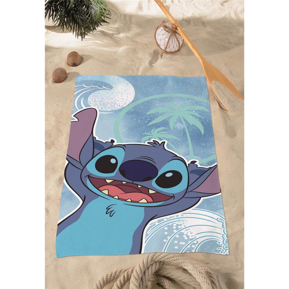 Disney Stitch Strandtuch Baumwolle 70 × 140 cm für Urlaub und Strand