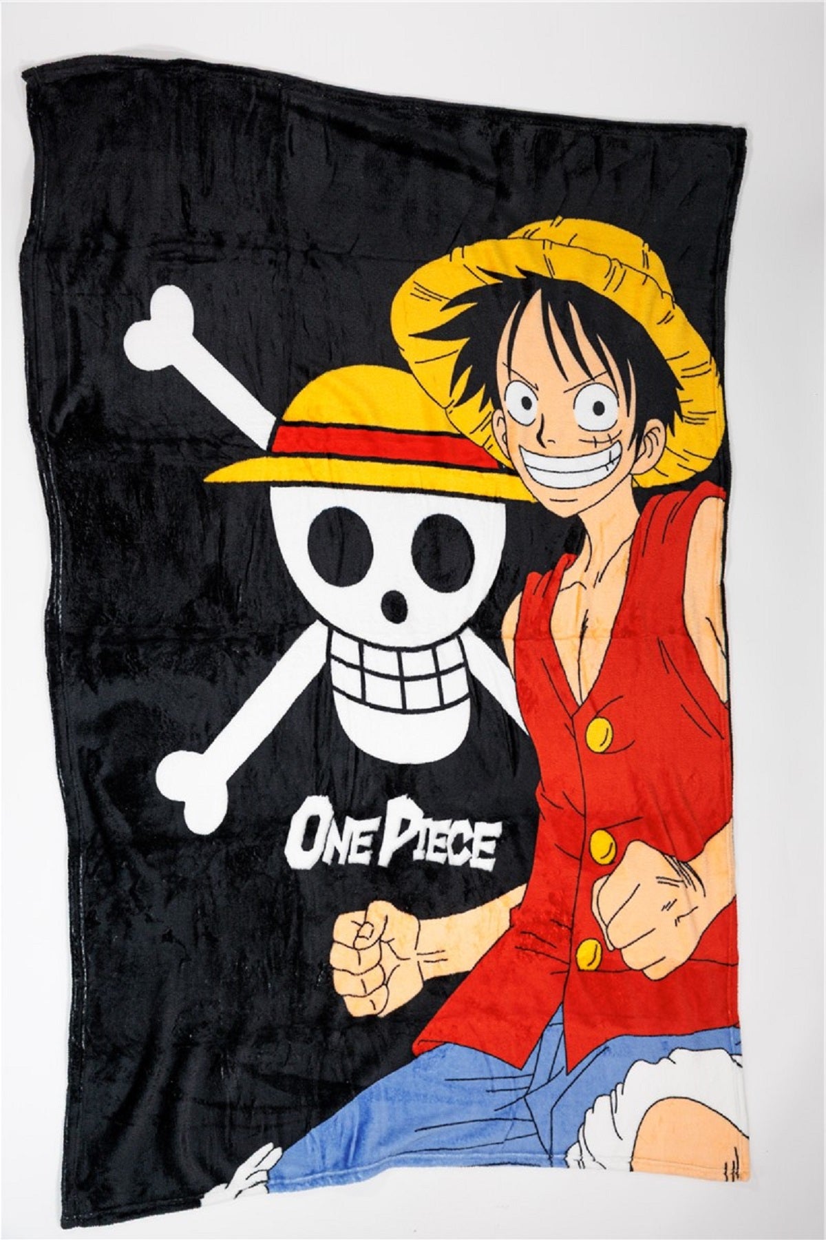 One Piece Sherpa Decke – Superweiche Kuscheldecke 110x150 cm für Anime-Fans