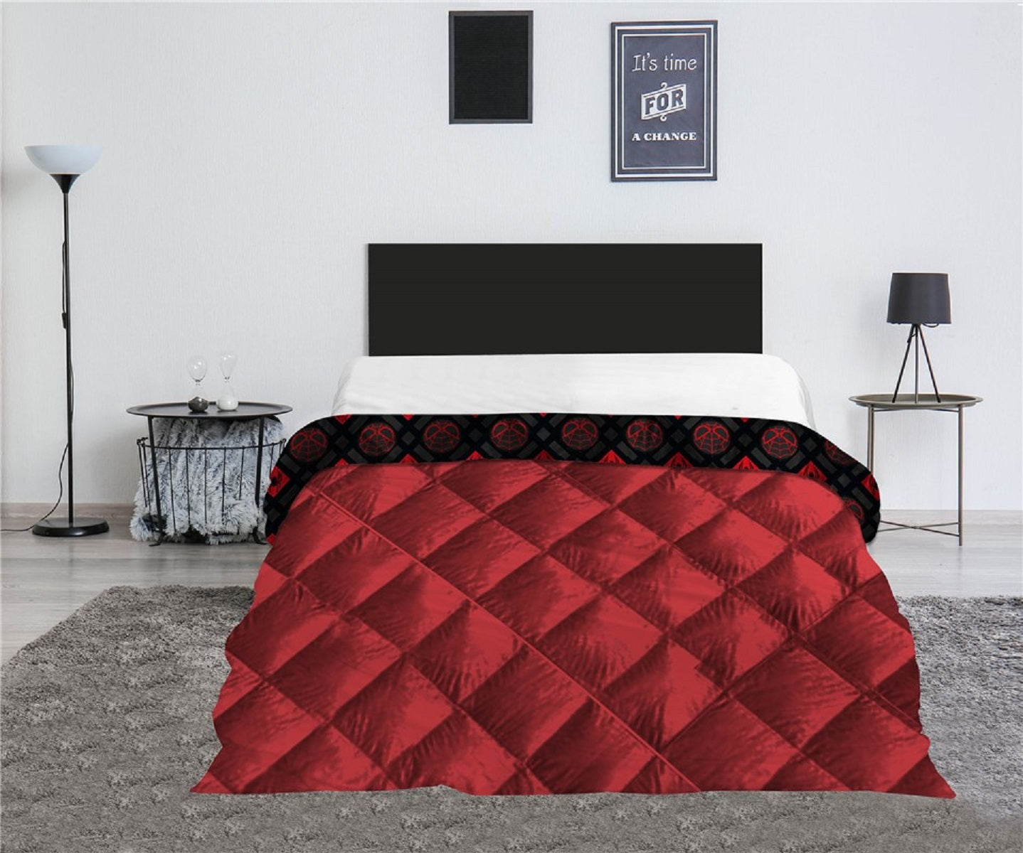 Spiderman Decke 240x220 cm, 100% Polyester Bett-Decke für Kinderzimmer
