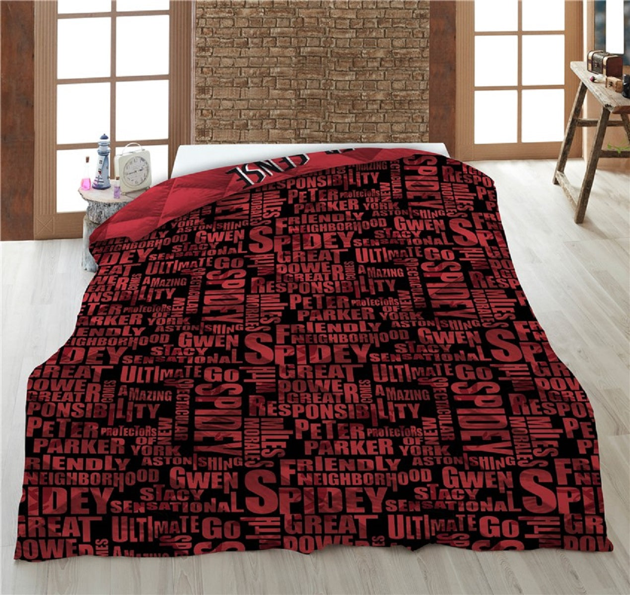 Spiderman Decke 140x200 cm, 100% Polyester Bett-Decke für Kinderzimmer