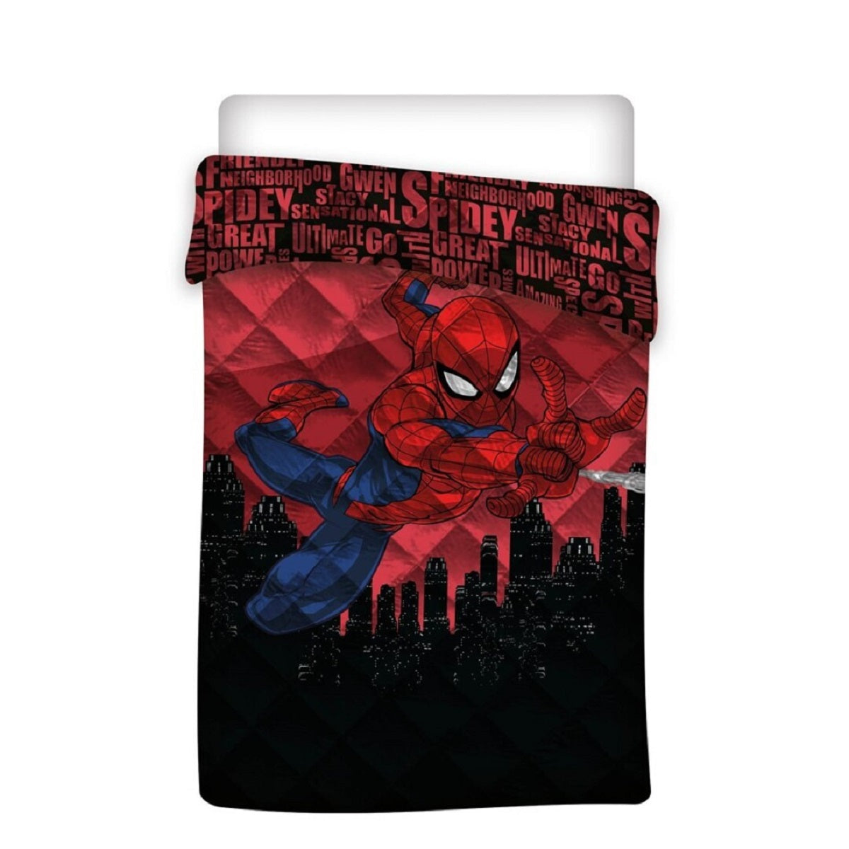 Spiderman Decke 140x200 cm, 100% Polyester Bett-Decke für Kinderzimmer