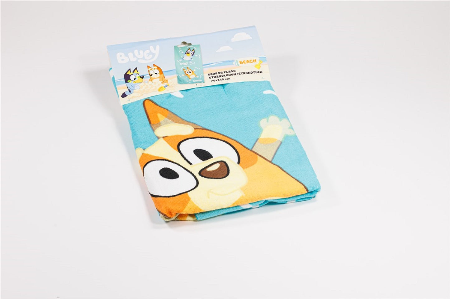 Bluey Kinder Strandtuch – Weiches & schnelltrocknendes Badehandtuch 70x140 cm