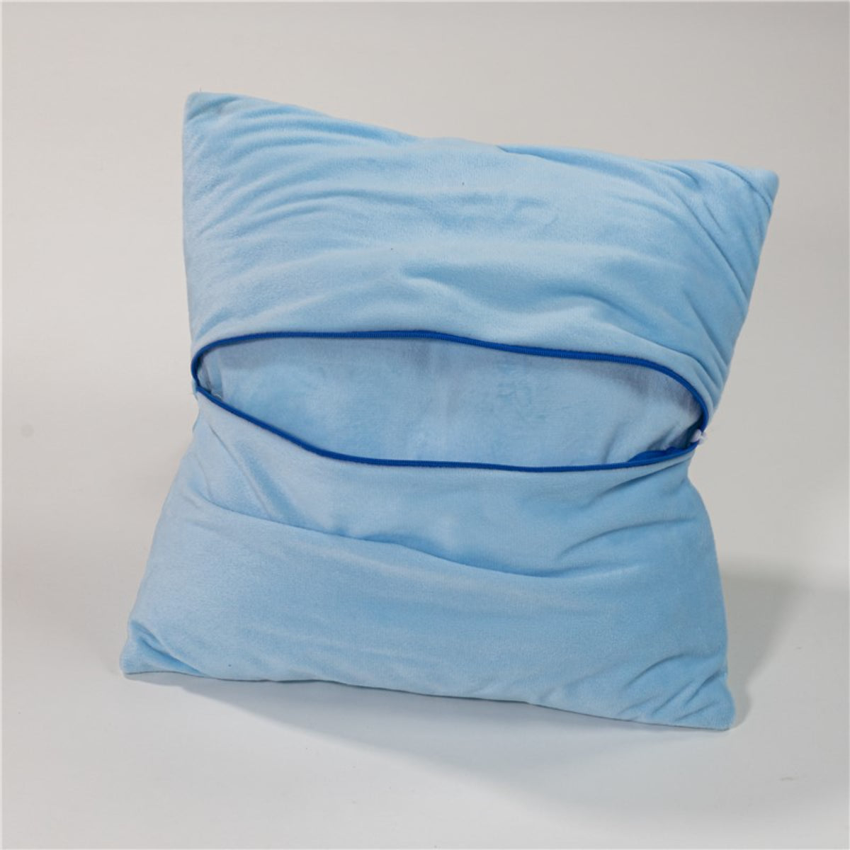 Bluey Kissen 1-Stück Velboa 35x35 cm mit Tasche Rückseite Kinderkissen