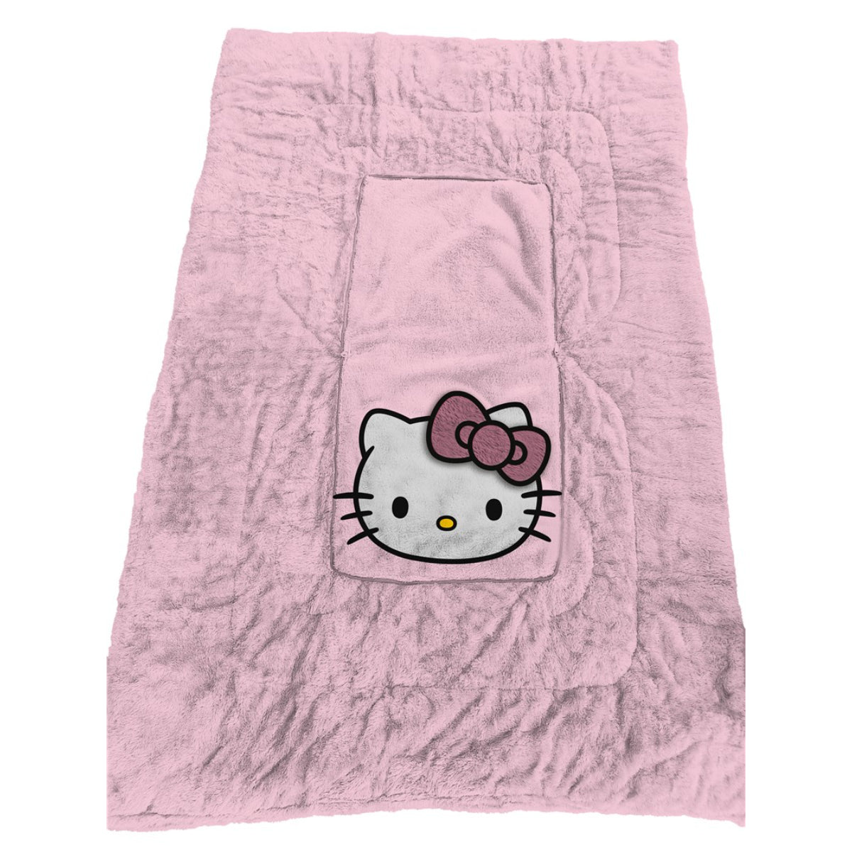 Sanrio Hello Kitty Kissen Kuscheldecke 40x40 / 100x150 cm weich & warm
