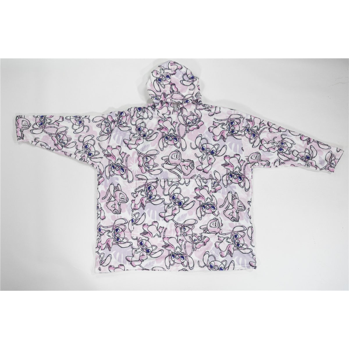 Disney Stitch Kuschelponcho Erwachsene Fleece Hoodie mit Kapuze