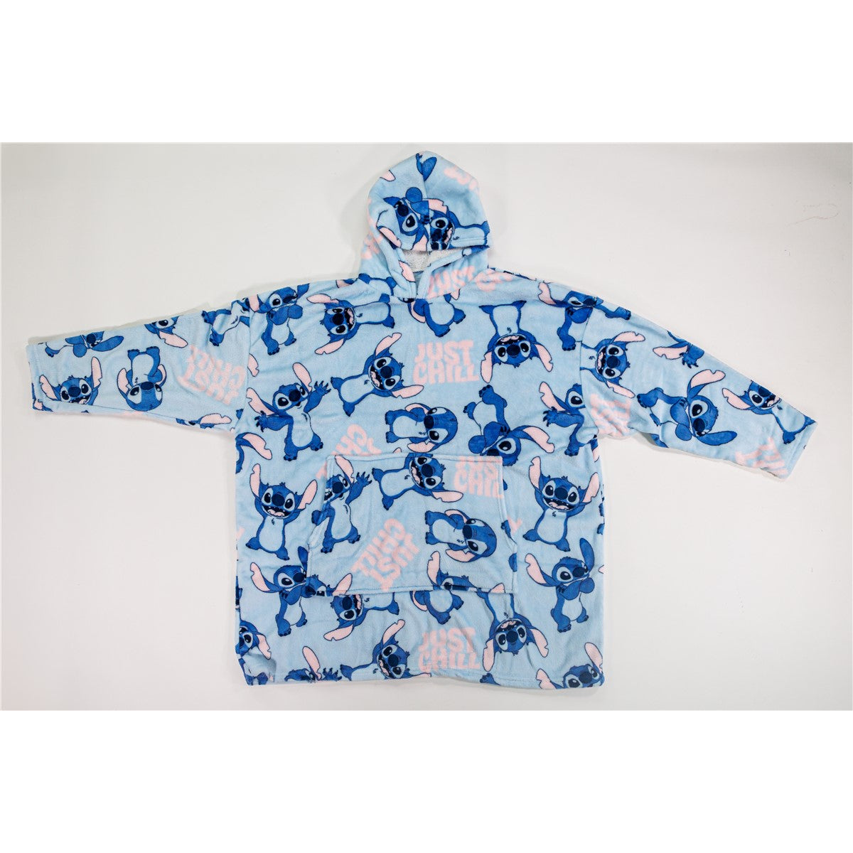 Disney Stitch Sweat Poncho Kinder 7-14 Jahre Kapuzenponcho Kuschel Fleece