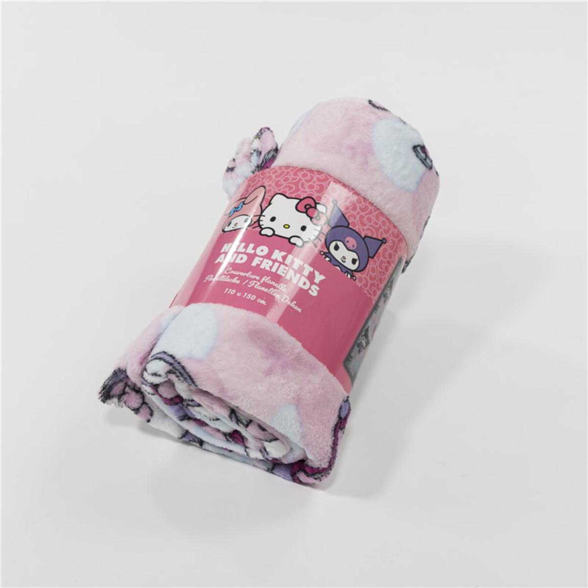 Hello Kitty Warm Decke 110 × 150 cm Wohndecke Flanell für Alltag und Entspannung