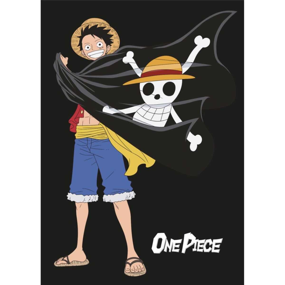 One Piece 110 × 150 cm Wohndecke Flanell für Alltag und Entspannung