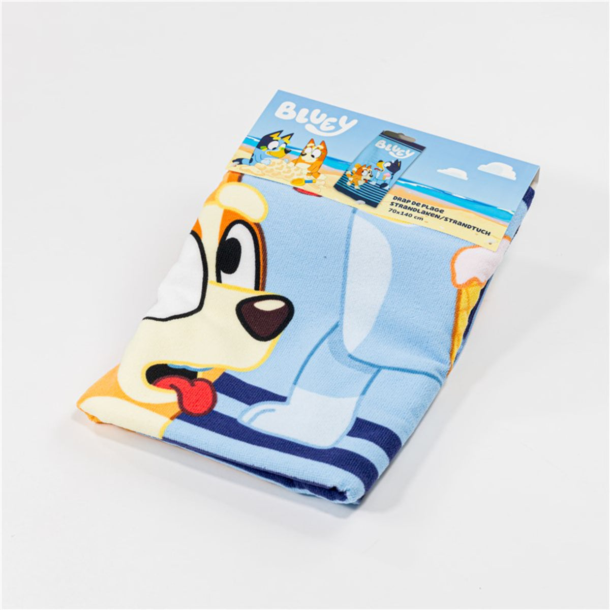 Bluey 140x70 cm Kinder Badehandtuch Polyester Strand Schwimmbad Reise