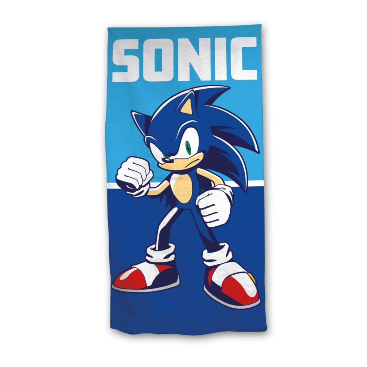 Sonic Kinder Strandtuch Badetuch für Strand und Schwimmbad 70x140 cm