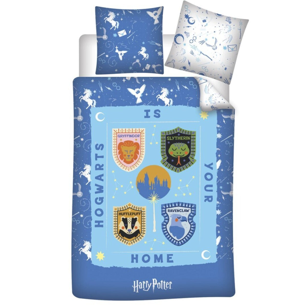 Harry Potter Bettwäsche Set 140 × 200 cm mit Kissenbezug 65 × 65 cm für Schlafzimmer