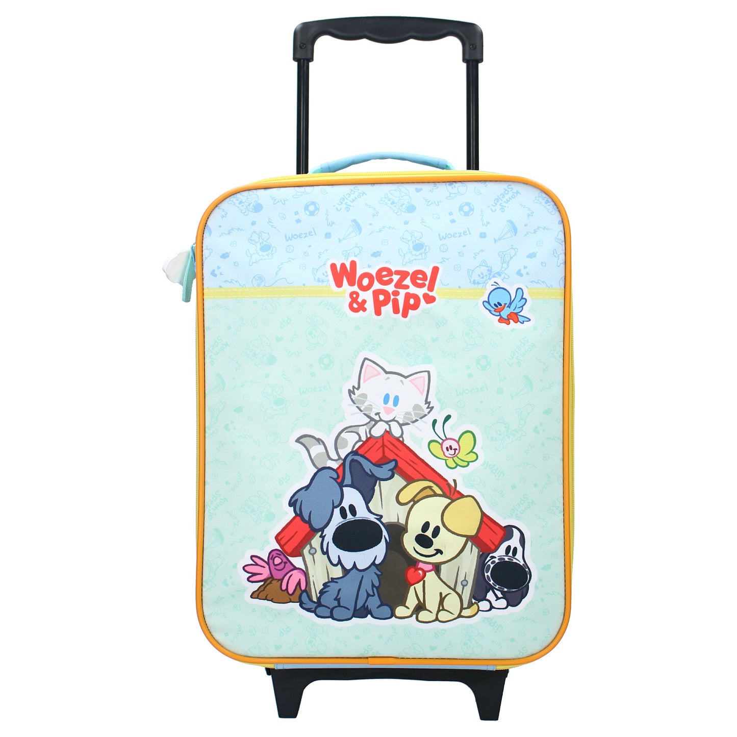 Kinder Trolley Koffer Woezel & Pip – Fröhlicher Aufdruck, 41×30×14 cm
