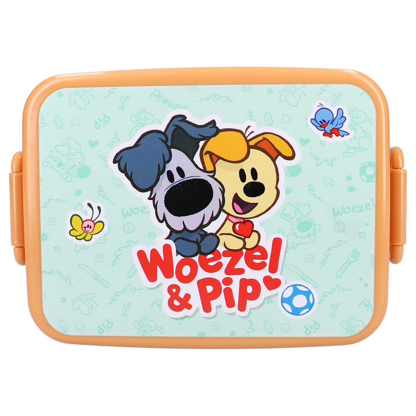 Woezel & Pip Brotdose – Fröhliche Lunchbox in Blau mit Woezel & Pip Aufdruck