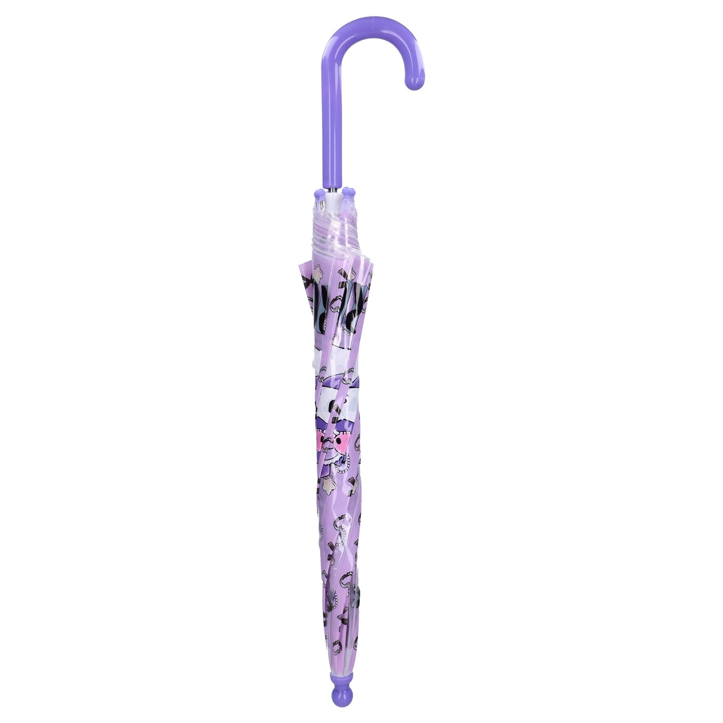 Hello Kitty Kuromi ⌀ 71 Kuromi Rainy Days Regenschirm für Kinder mit transparentem Design