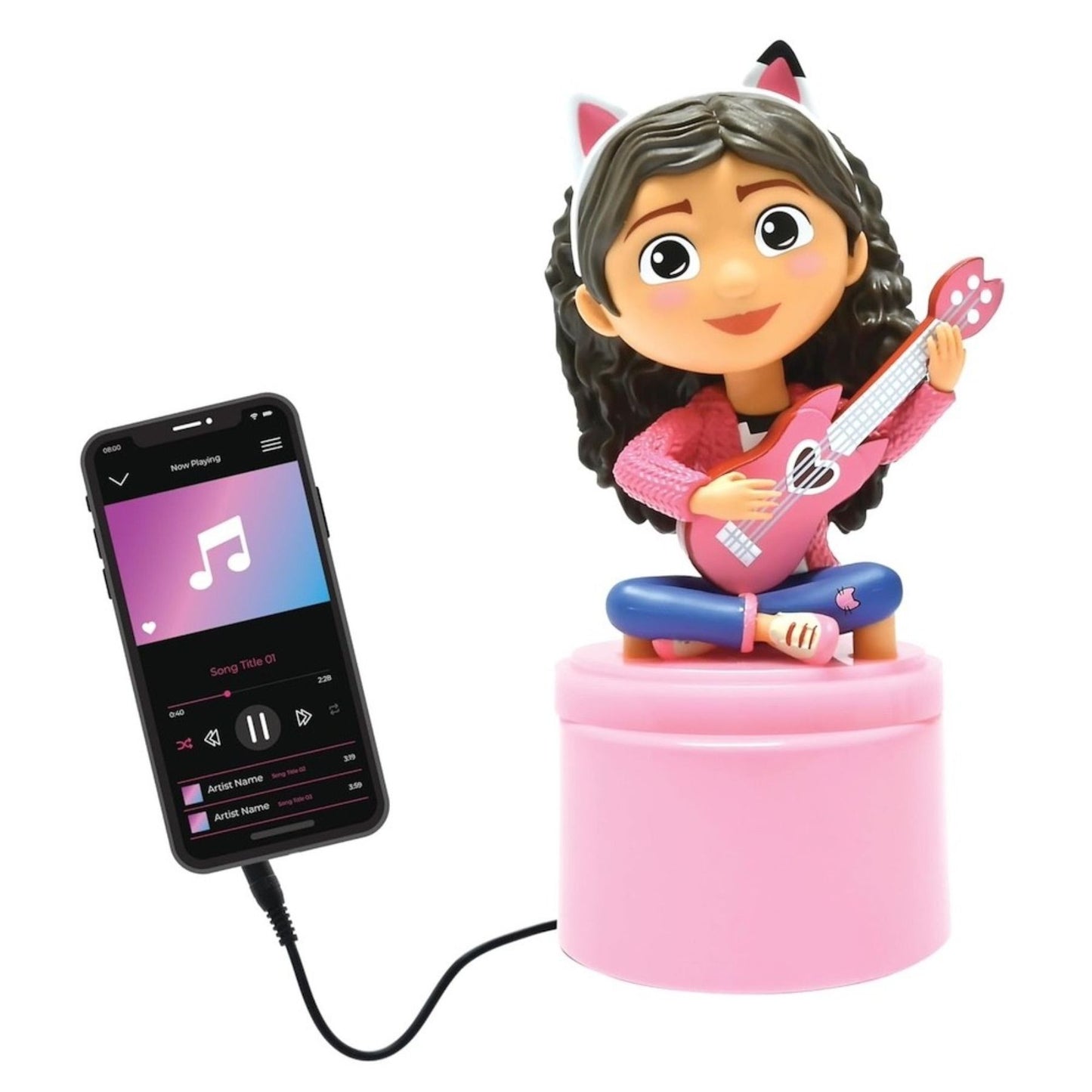 Gabby's Dollhouse Nachtlicht Kinder Nachtlicht mit Lautsprecher und Musikfunktion