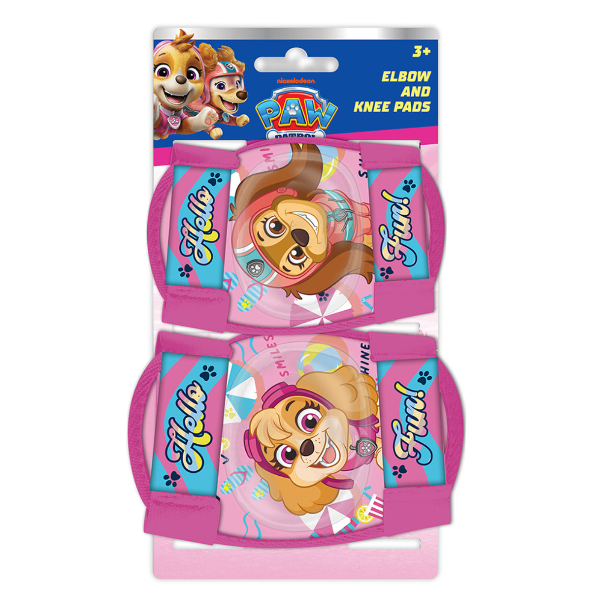 Paw Patrol Knie und Ellbogenschoner Kinder Protektoren Set Rosa Skates Scooter Fahrrad