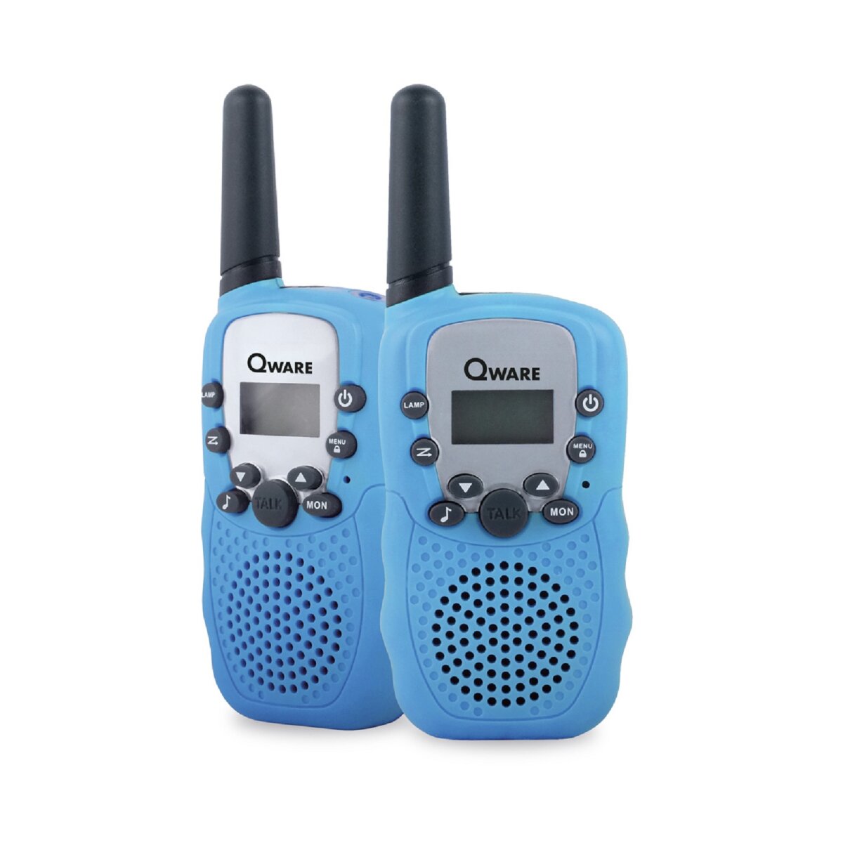 Qware Walkie-Talkie Set – 3 km Reichweite, 10 Kanäle & Taschenlampe