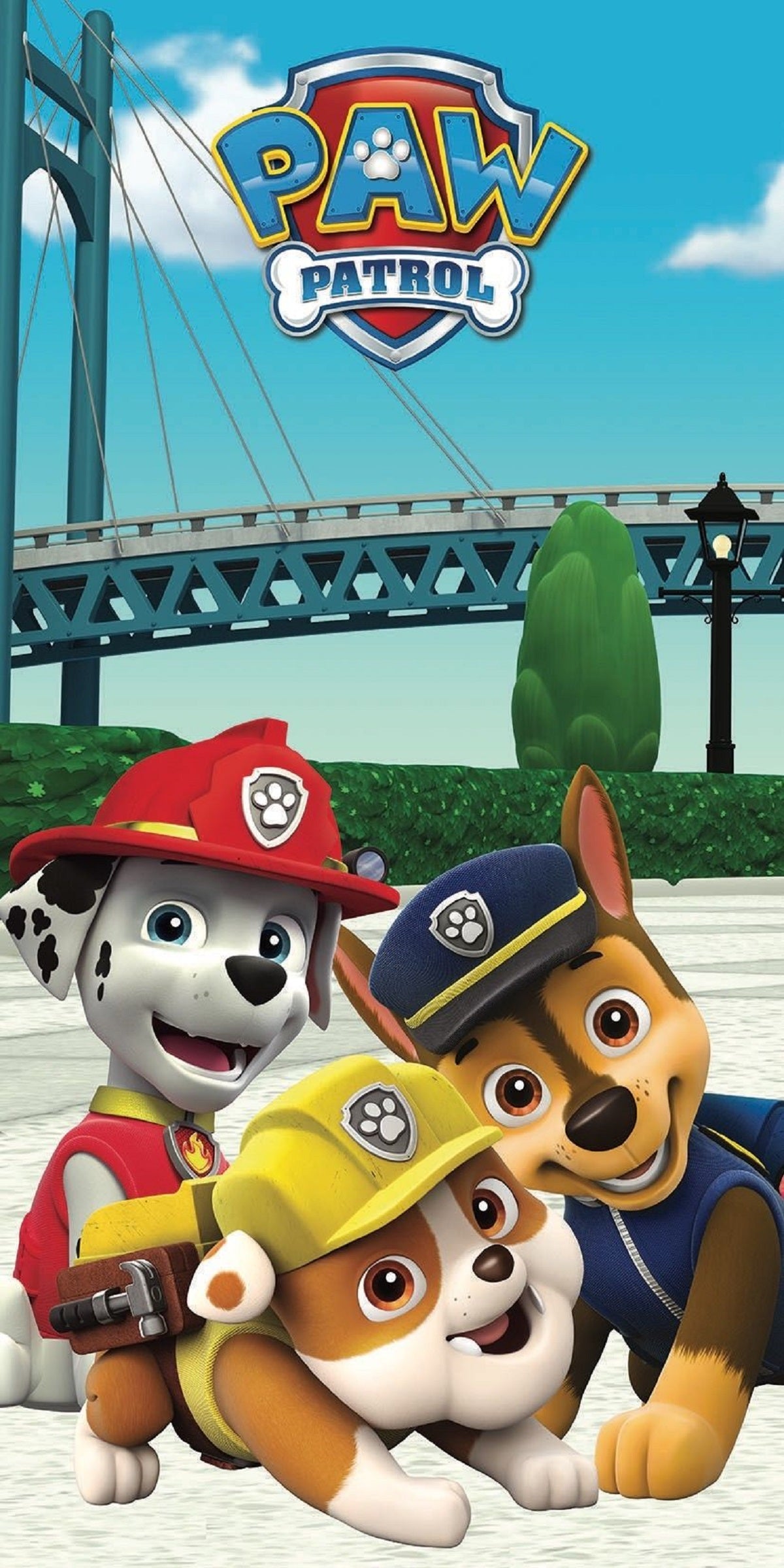 Paw Patrol Baumwolle Strandtuch Frottee Badetuch mit Premium Druck, 70x140 cm
