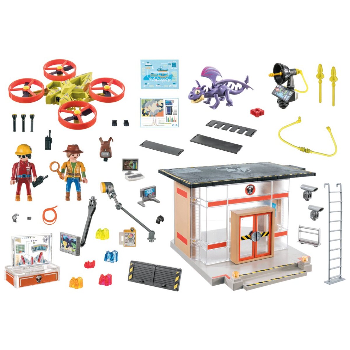 PLAYMOBIL Icaris Lab – Dragons The Nine Realms Spielset mit Zubehör & Technik